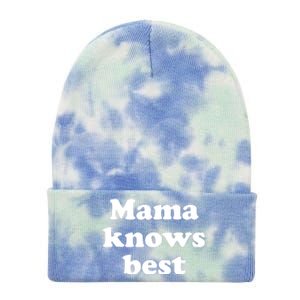 Mama Knows Best ,Mom Life Tough As A Mother Badass Mama Tie Dye 12in Knit Beanie