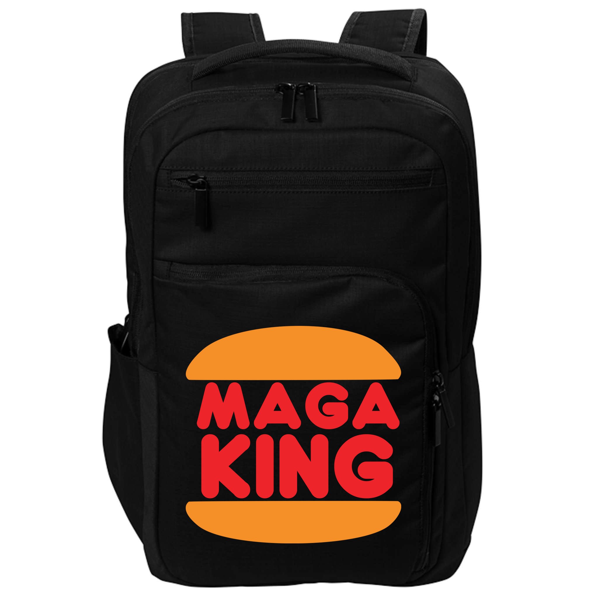 Maga King Burger Spoof Logo Impact Tech Backpack