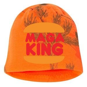 Maga King Burger Spoof Logo Kati - Camo Knit Beanie