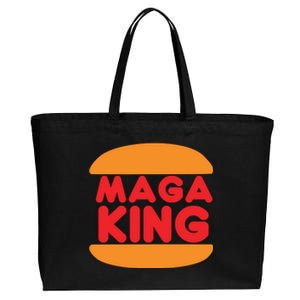 Maga King Burger Spoof Logo Cotton Canvas Jumbo Tote