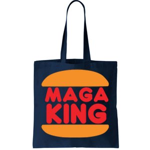 Maga King Burger Spoof Logo Tote Bag