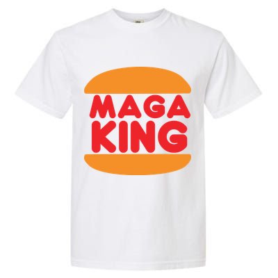 Maga King Burger Spoof Logo Garment-Dyed Heavyweight T-Shirt