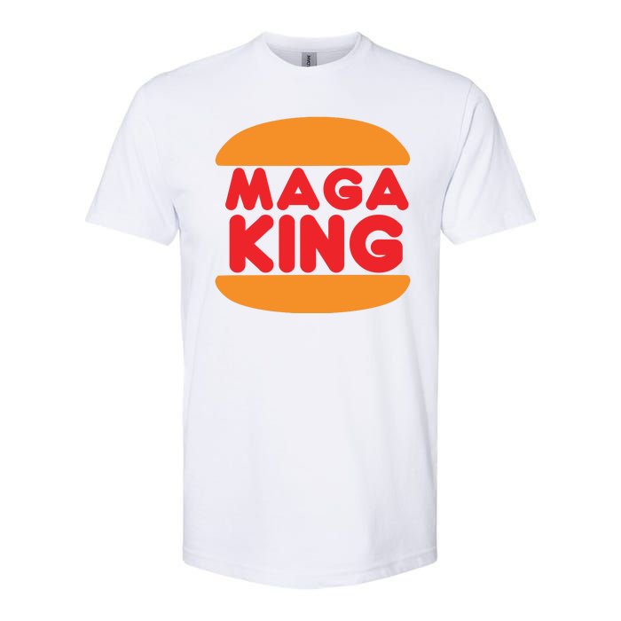 Maga King Burger Spoof Logo Softstyle® CVC T-Shirt