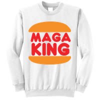 Maga King Burger Spoof Logo Sweatshirt
