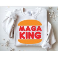 Maga King Burger Spoof Logo Sweatshirt
