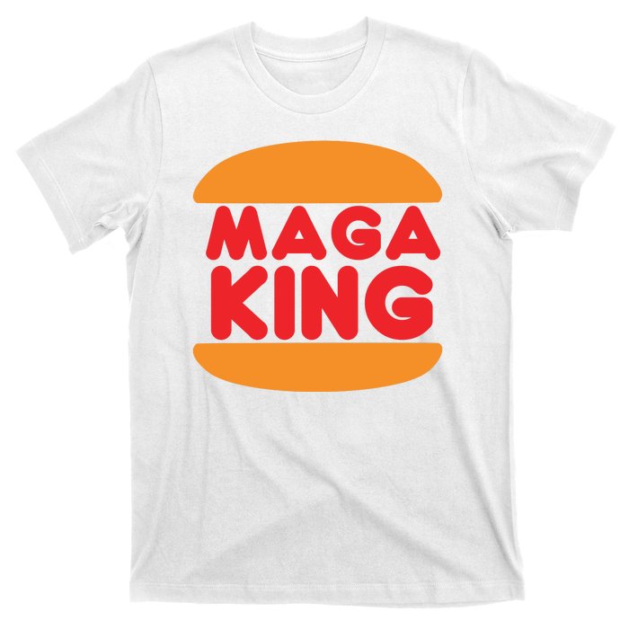 Maga King Burger Spoof Logo T-Shirt