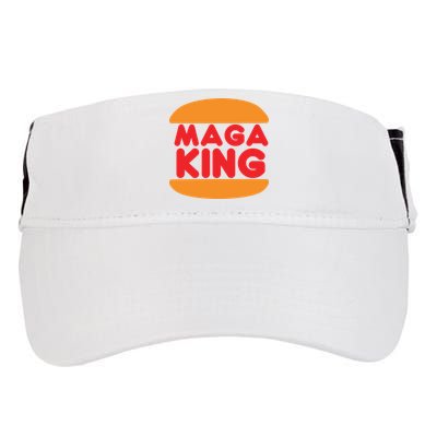 Maga King Burger Spoof Logo Adult Drive Performance Visor