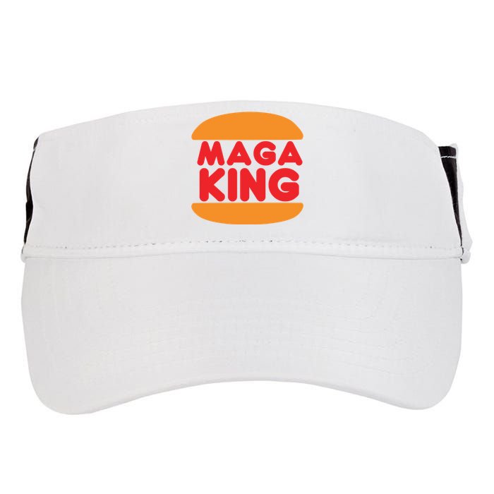 Maga King Burger Spoof Logo Adult Drive Performance Visor