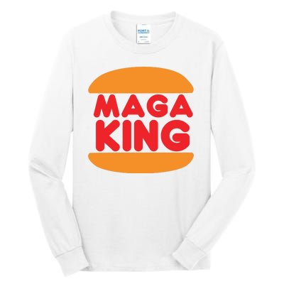 Maga King Burger Spoof Logo Tall Long Sleeve T-Shirt