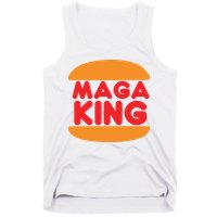 Maga King Burger Spoof Logo Tank Top