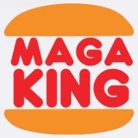 Maga King Burger Spoof Logo Tank Top