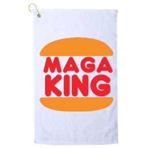 Maga King Burger Spoof Logo Platinum Collection Golf Towel