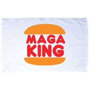 Maga King Burger Spoof Logo Microfiber Hand Towel