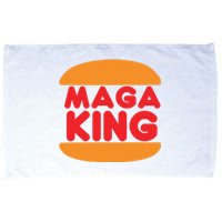 Maga King Burger Spoof Logo Microfiber Hand Towel