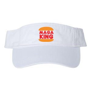 Maga King Burger Spoof Logo Valucap Bio-Washed Visor