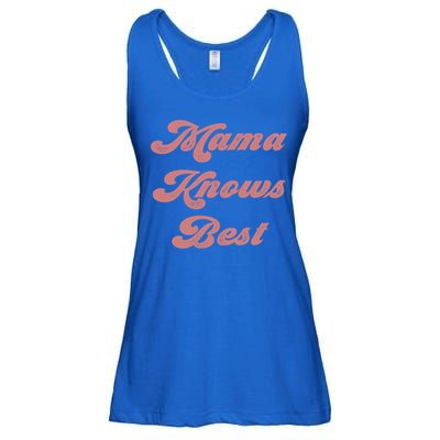 Mama Knows Best Momlife Proud Mom Trendy Vici Funny Gift Ladies Essential Flowy Tank