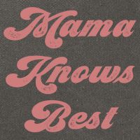 Mama Knows Best Momlife Proud Mom Trendy Vici Funny Gift Cotton Canvas Backpack