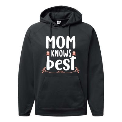 Mom Knows Best Performance Fleece Hoodie