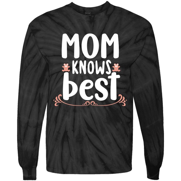 Mom Knows Best Tie-Dye Long Sleeve Shirt