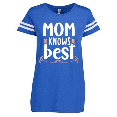 Mom Knows Best Enza Ladies Jersey Football T-Shirt