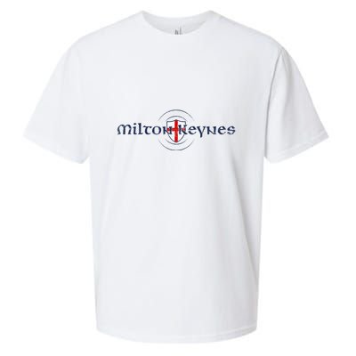 Milton Keynes Buckinghamshire England English Flag Sueded Cloud Jersey T-Shirt