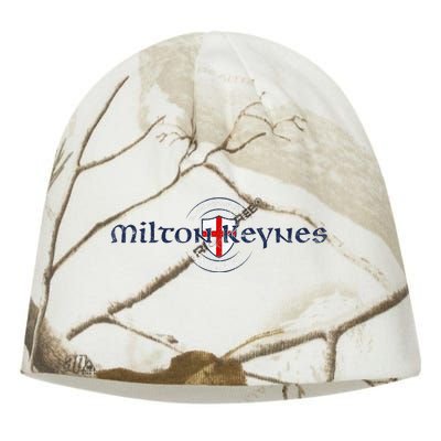 Milton Keynes Buckinghamshire England English Flag Kati - Camo Knit Beanie