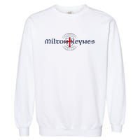 Milton Keynes Buckinghamshire England English Flag Garment-Dyed Sweatshirt