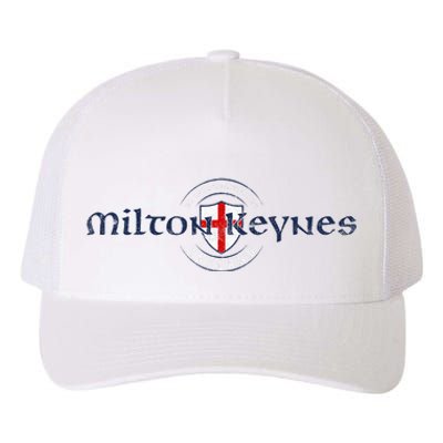 Milton Keynes Buckinghamshire England English Flag Yupoong Adult 5-Panel Trucker Hat