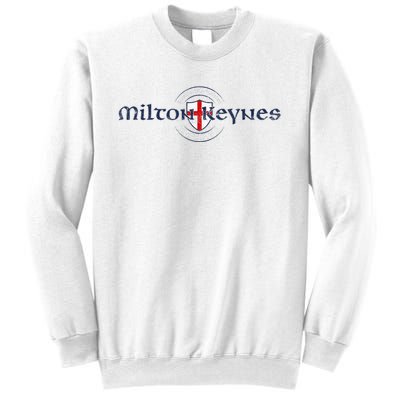 Milton Keynes Buckinghamshire England English Flag Sweatshirt