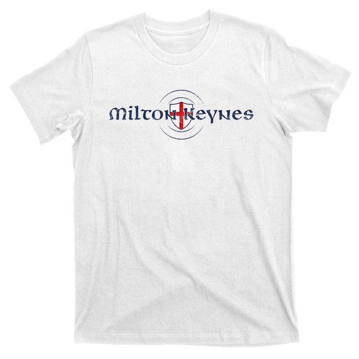 Milton Keynes Buckinghamshire England English Flag T-Shirt