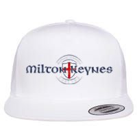 Milton Keynes Buckinghamshire England English Flag Flat Bill Trucker Hat