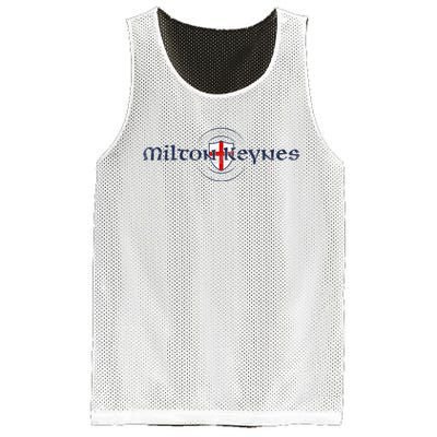 Milton Keynes Buckinghamshire England English Flag Mesh Reversible Basketball Jersey Tank