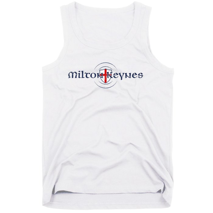 Milton Keynes Buckinghamshire England English Flag Tank Top