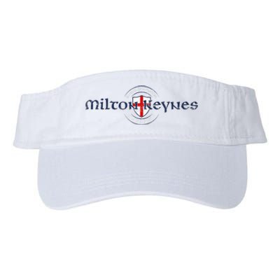 Milton Keynes Buckinghamshire England English Flag Valucap Bio-Washed Visor