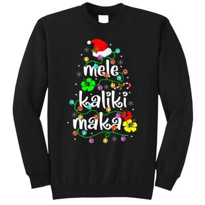 Mele Kalikimaka Christmas Hawaiian Santa Sweatshirt