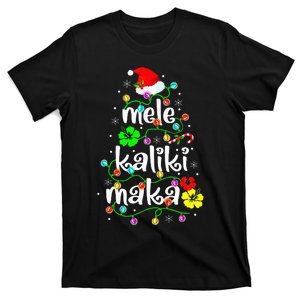 Mele Kalikimaka Christmas Hawaiian Santa T-Shirt