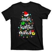 Mele Kalikimaka Christmas Hawaiian Santa T-Shirt