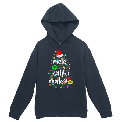 Mele Kalikimaka Christmas Hawaiian Santa Urban Pullover Hoodie