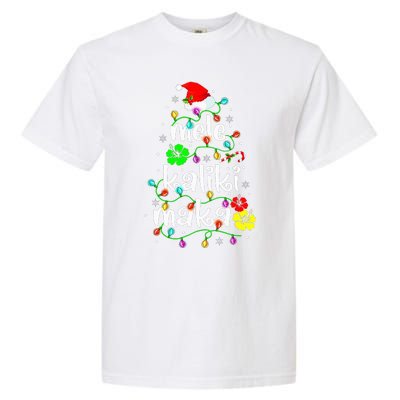 Mele Kalikimaka Christmas Hawaiian Santa Garment-Dyed Heavyweight T-Shirt