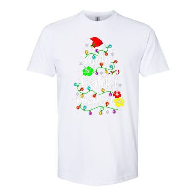 Mele Kalikimaka Christmas Hawaiian Santa Softstyle CVC T-Shirt