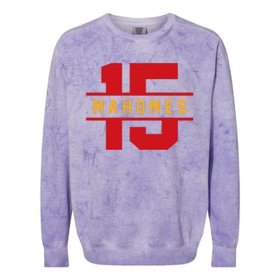 Mahomes Kansas City Playoffs Colorblast Crewneck Sweatshirt