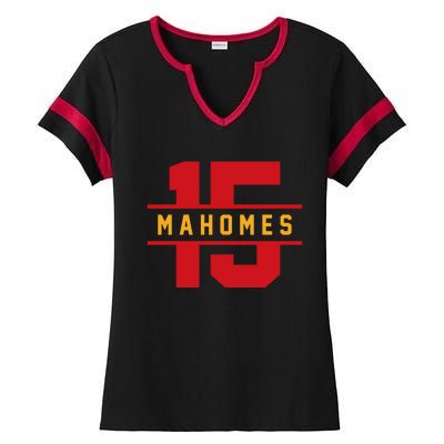 Mahomes Kansas City Playoffs Ladies Halftime Notch Neck Tee