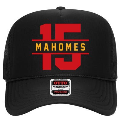 Mahomes Kansas City Playoffs High Crown Mesh Back Trucker Hat