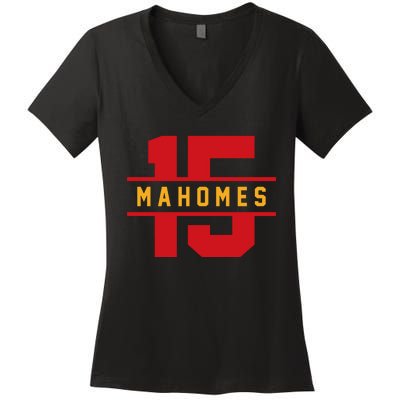 Mahomes Kansas City Playoffs Women's V-Neck T-Shirt