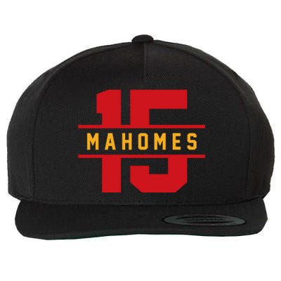 Mahomes Kansas City Playoffs Wool Snapback Cap