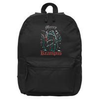 Merry Krampus Christmas Xmas Horror Ugly Sweater 16 in Basic Backpack