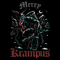 Merry Krampus Christmas Xmas Horror Ugly Sweater 16 in Basic Backpack