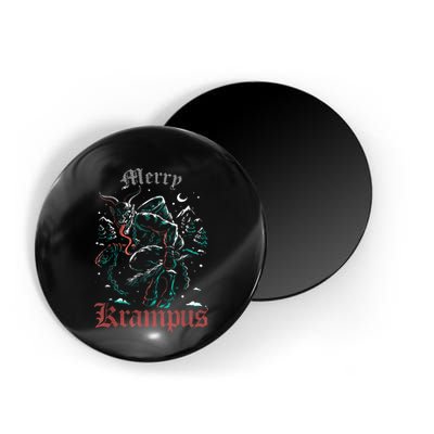 Merry Krampus Christmas Xmas Horror Ugly Sweater Magnet