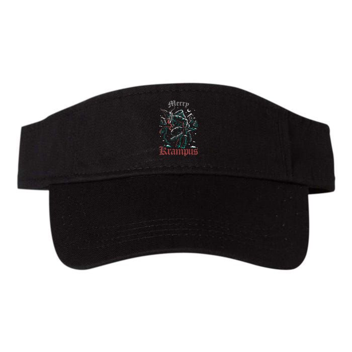 Merry Krampus Christmas Xmas Horror Ugly Sweater Visor