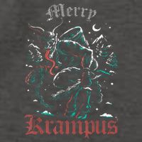 Merry Krampus Christmas Xmas Horror Ugly Sweater Vector Backpack